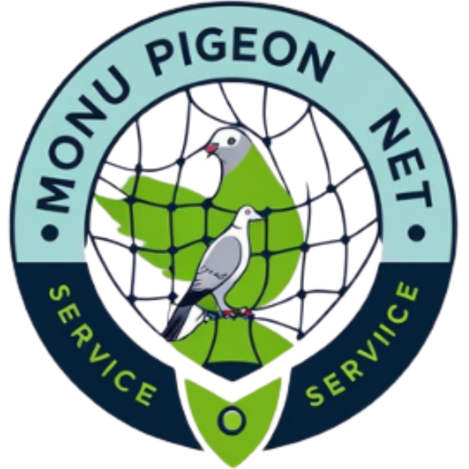Monu Pigeon Net Service Logo Logo